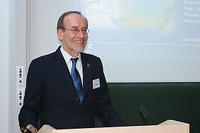 Festredner der Jubiläumsveranstaltung, Prof. Dr. Dr. Harald Schuh vom Deutschen Geoforschungszentrum Potsdam