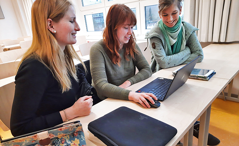 Studierende im Modul Digitales Lernen