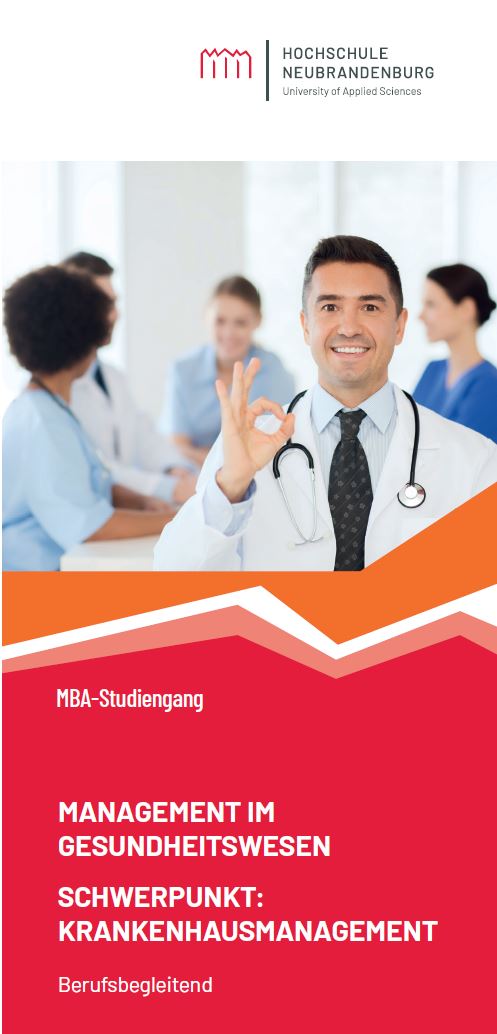 Flyer zum Studiengang